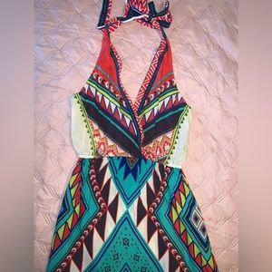 Flying Tomato halter maxi dress size S